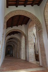 Rocchetta a Volturno, Isernia, Molise. Abbazia benedettina di San Vincenzo al Volturno. Storica...