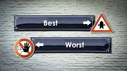 Street Sign Best versus Worst