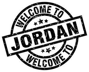 welcome to Jordan black stamp