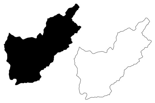 Kunar Province (Islamic Republic of Afghanistan, Provinces of Afghanistan) map vector illustration, scribble sketch Kunar map