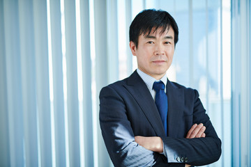 ミドルのサラリーマン男性　ポートレート