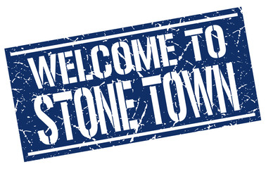 welcome to Stone Town stamp