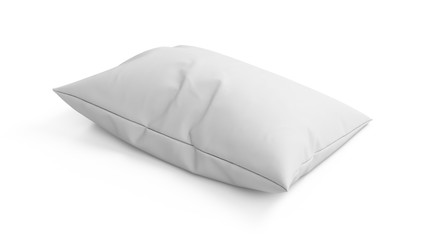 3D rendering pillow isolated on white background