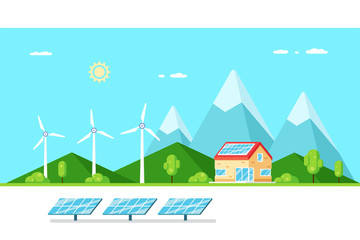 Eco friendly modern house