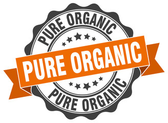 pure organic stamp. sign. seal