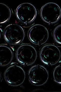 Culs de bouteilles de vin