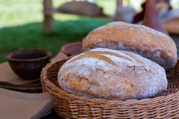 basket brown whole round cracked baked appetizing pair baking sandwich base
