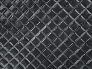 Alligator or crocodile black Leather Square stitched texture