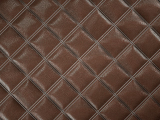 snake or crocodile brown Leather Square stitched texture