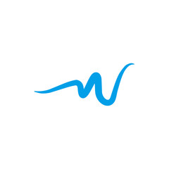 Wave logo icon design template