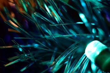 Christmas chain with lightbulb