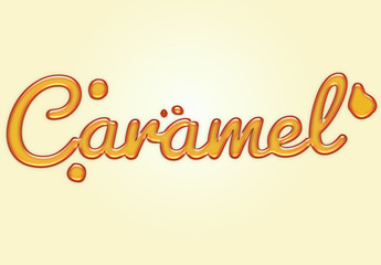 Caramel Liquid Text Effect