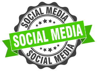 Obraz premium social media stamp. sign. seal