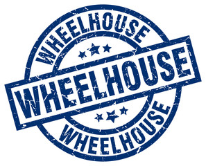 wheelhouse blue round grunge stamp © Aquir