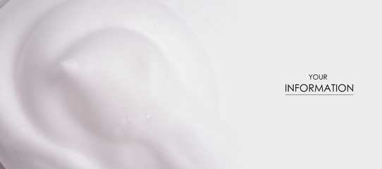 White foam macro clean beauty care texture pattern nature background - obrazy, fototapety, plakaty