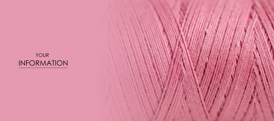 Pink thread macro background clothing sewing material pattern