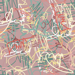Abstract bright color pattern in graffiti style for your design.