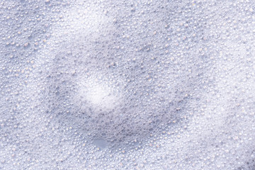 The structure of the bubbles of foam from shampoo or cleaning agent
