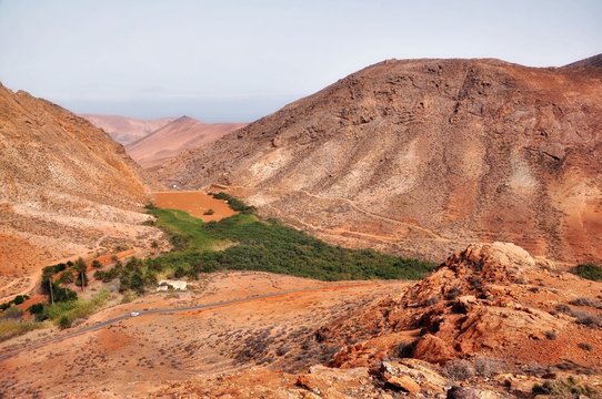 Mountain landscape, Betancuria, Fuerteventura, Canary Islands, Spain