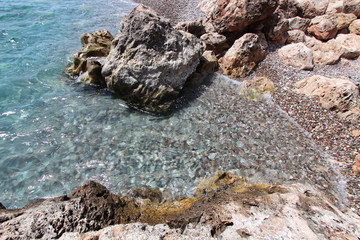 photo sea stones background summer vacation trip