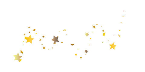 
Golden glitter confetti of stars.