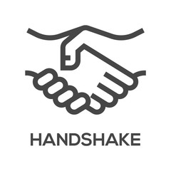 Handshake Vector Line Icons Set. Partnership, Agreement. Editable Stroke. 48x48 Pixel Perfect.