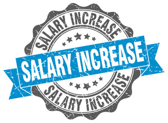salary increase stamp. sign. seal