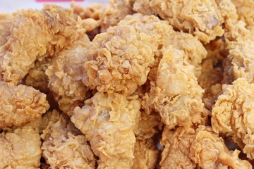 Fried chicken is delicious in street food