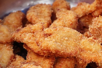 Fried chicken is delicious in street food