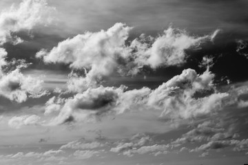 Obraz premium blue sky with white clouds, nature background 