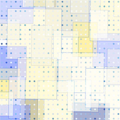 Backdrop of squares and dots