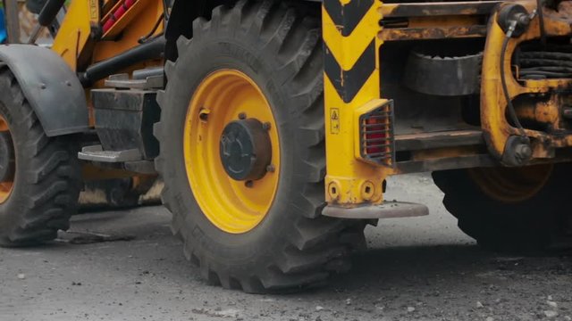  Excavator at construction site
