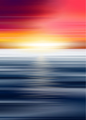 a realistic vector sunset 