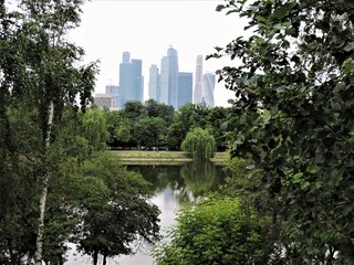 Obraz premium View of Moscow city