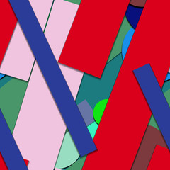 Flat material design - Creative vector trend seamless