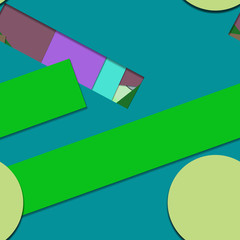 Flat material design - Creative vector trend seamless