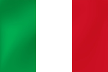 Obraz premium Vector national flag of Italy. Illustration for sports competition, traditional or state events.