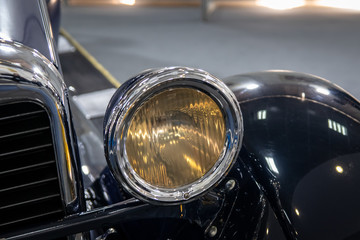 Outside part of vintage retro car car