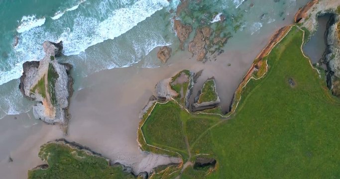 "Playa de las Catedrales" an amazing beach at North Spain in the community of Galicia.