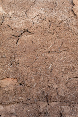 Texture of Old House of The Mud Wall
