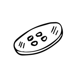 button vector sketch