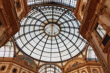 Obraz premium Vittorio Emanuele Gallery in Milan. Italy
