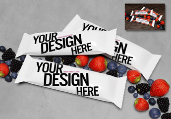 3 Fruit Bars Mockup