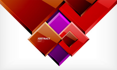 Square geometric background