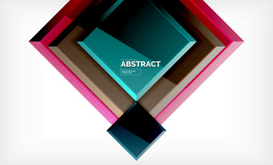 Square geometrical background