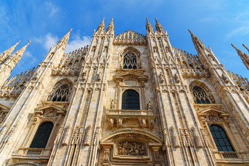 Fototapeta na wymiar Cathedral Or Duomo Di Milano. Milan. Italy