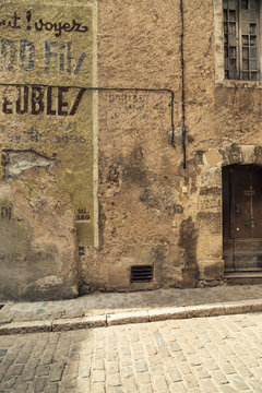 Mauer Geb&auml;udewand mit Patina