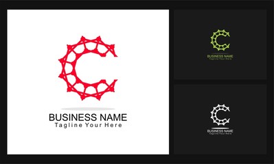 c concept design business link logo