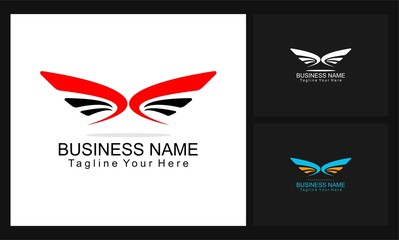 wing business concept logo