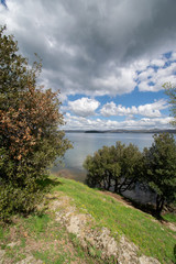 Fototapeta na wymiar Relax sul Lago di Bolsena, Montefiascone VT, Italia